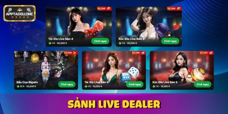 Sảnh live dealer